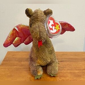 LIKE NEW TY BEANIE Baby Dragon Scorch